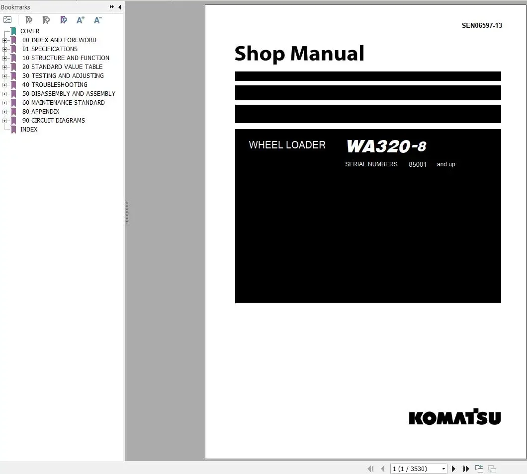 

Komatsu Wheel Loader 5.86 GB Update 2024 Shop Manual PDF