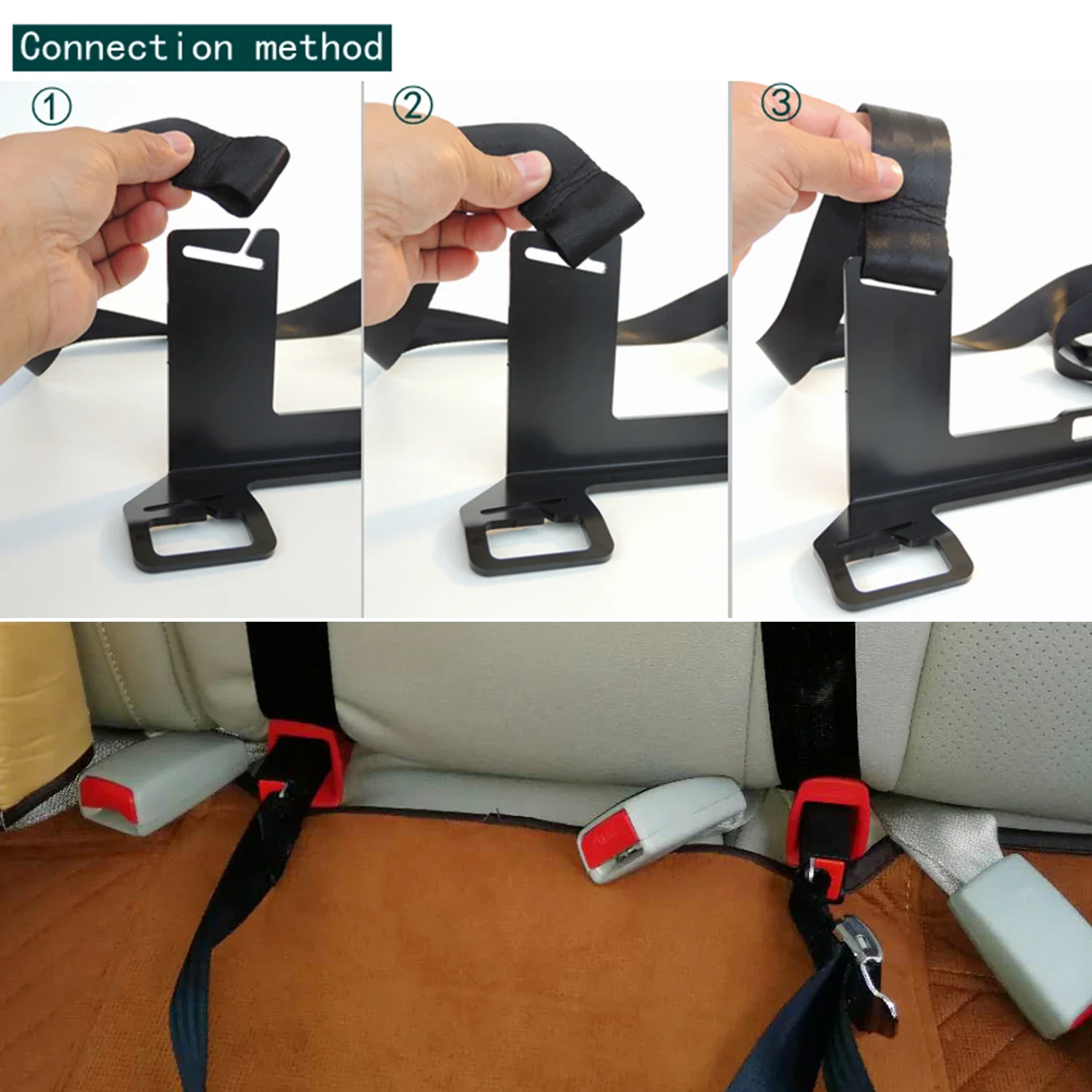 For Universal All Cars Durable Steel ISOFIX Seat Belt Bracket Child Safety Seat Mount Latch Connector Auto Styling Accessories