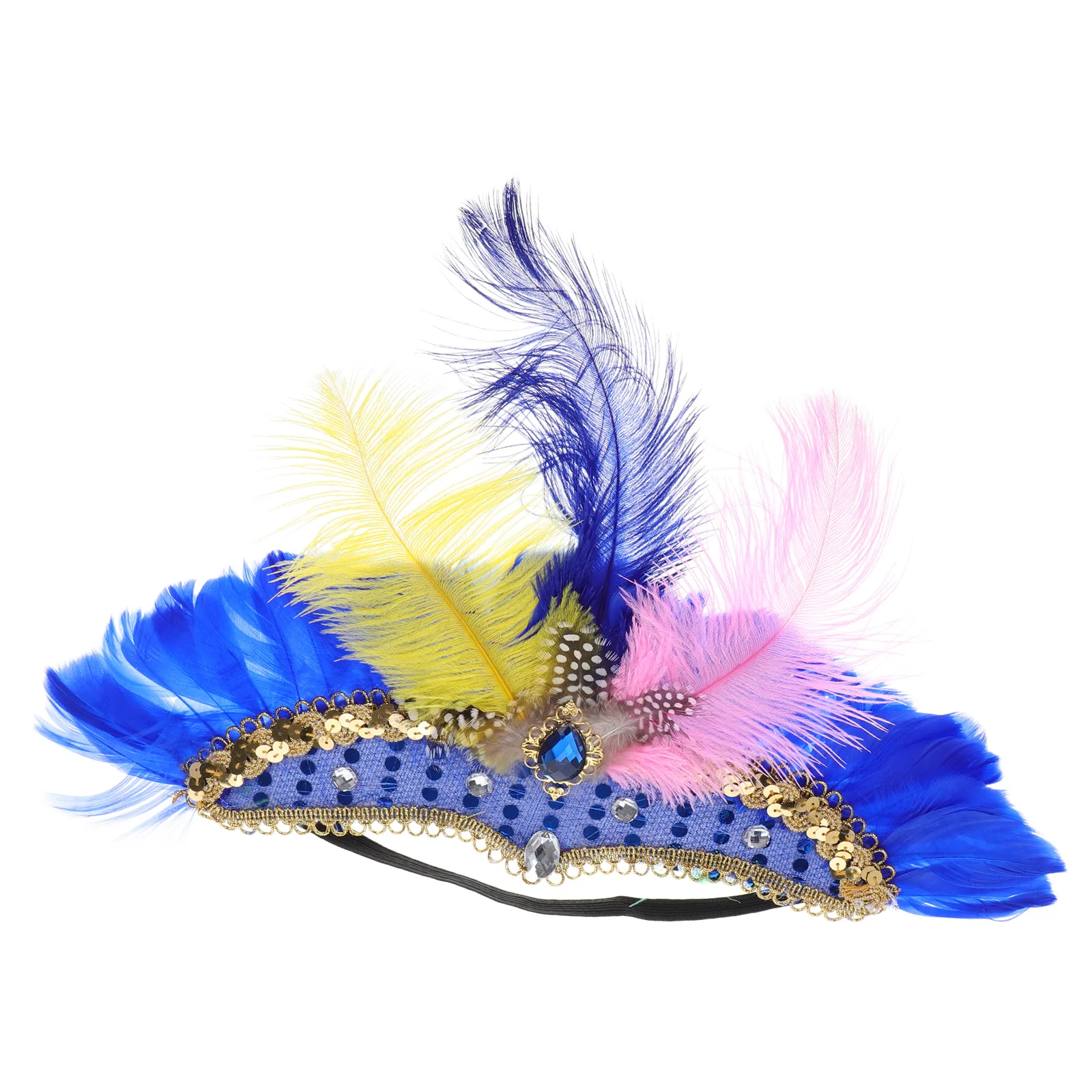 

Colorful Headpiece Versatile 20S Style Flapper Accessory for Cosplay Wedding Cocktail Party Carnival Headdress