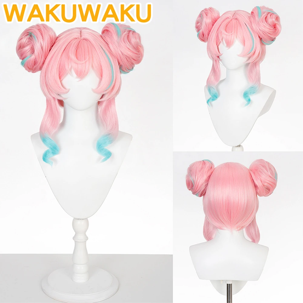 Hyacine Cosplay Wig Game Honkai: Star Rail WakuWaku HSR Halloween Women Pink Hair Hyacine Warm Cotton Skies Cosplay Wig view 5