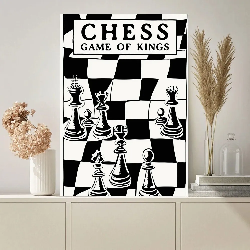 Chess Games And Openings Defence Poster Paintings on The Wall Picture for Living Room Interior Painting Room Decoration