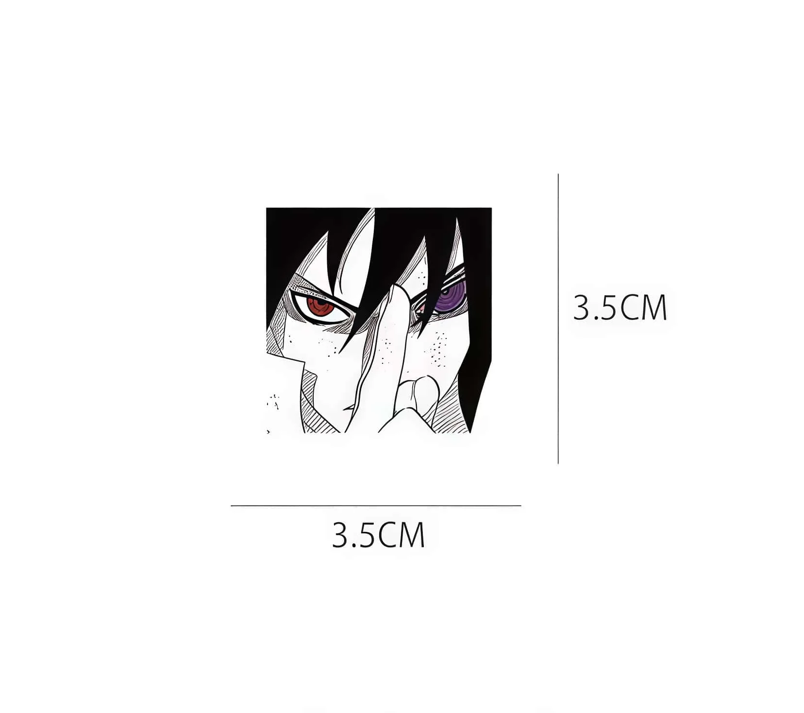 100Pcs Naruto Black & White Manga Style Sticker Set, Classic Anime Character Scene Decals for Laptop, Skateboard & DIY Decor image 3