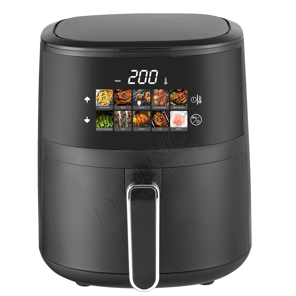 

2026 New Model Multi-functionalHot Selling New Design Custom Logo Oil Free Digital Air Fryer with 4.5L 5L Large Capacity for Hou