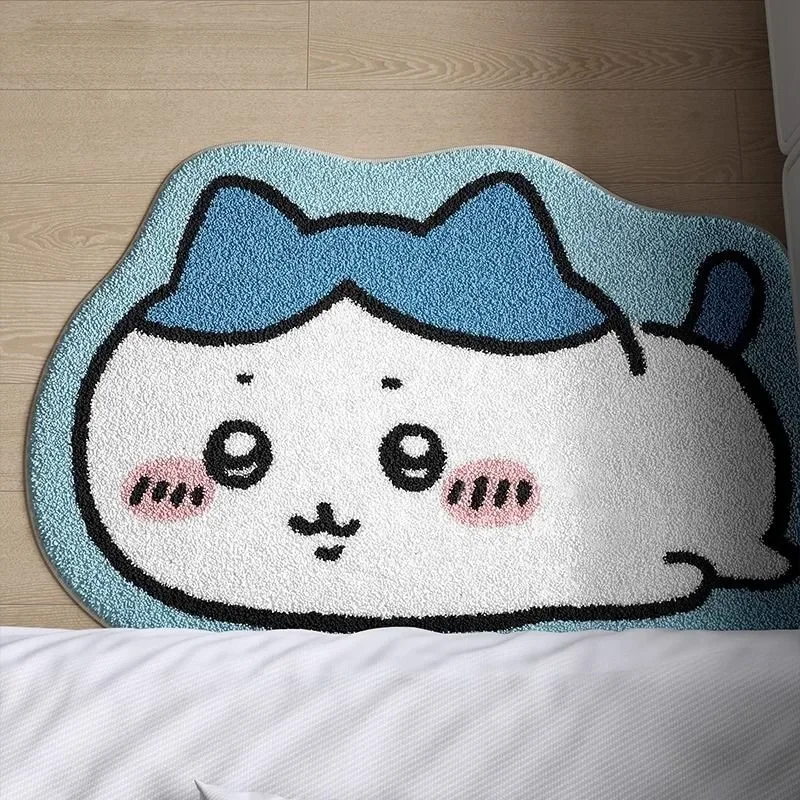 Chiikawa Usagi Hachiware cartoon home bedroom entrance non-slip wear-resistant rubber floor mat high-value home decoration gift