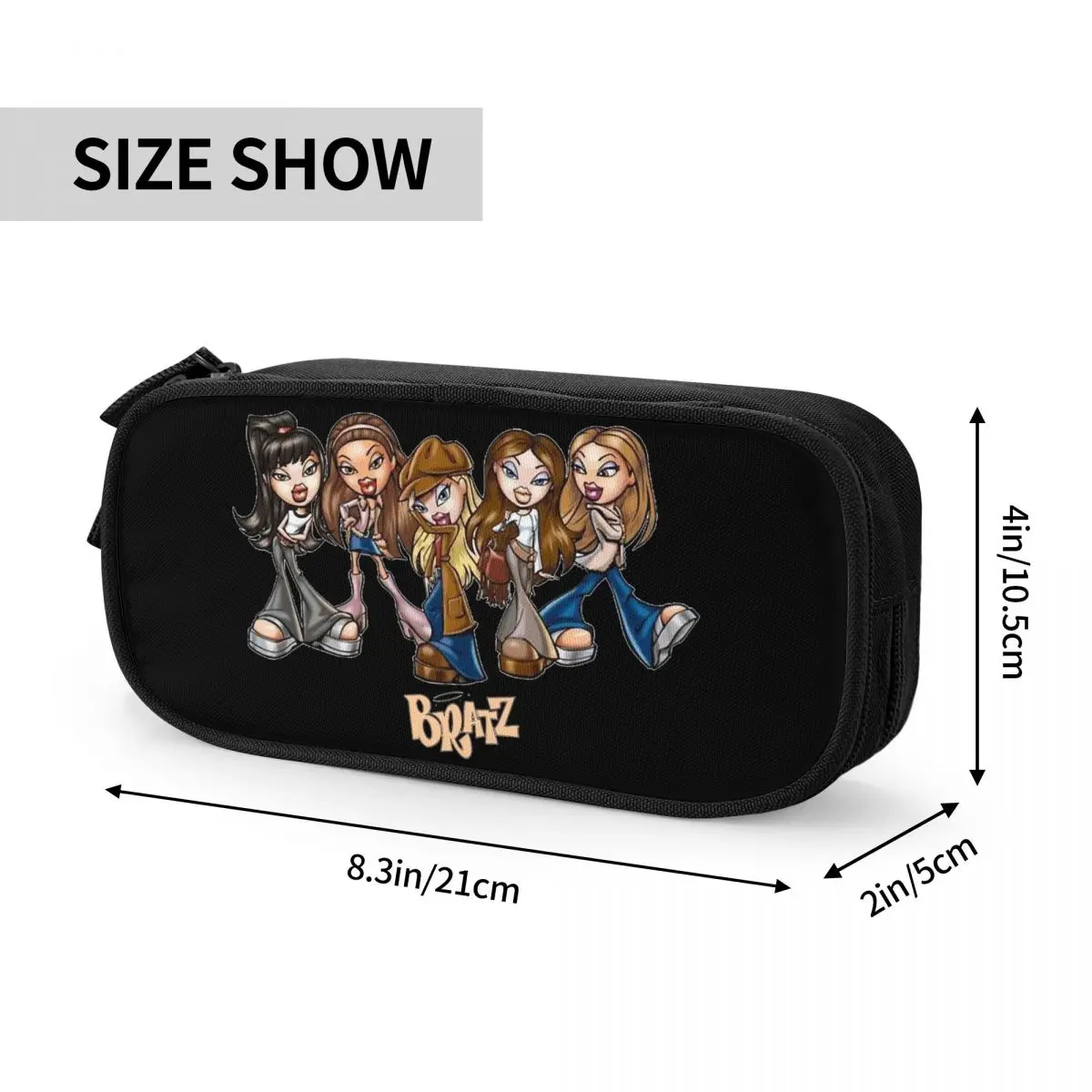 Lovely Y2k Harajuku Fashion Streetwear Cartoon Pencil Cases Bratz Pencilcases Pen Box per borsa per studenti materiale scolastico cancelleria