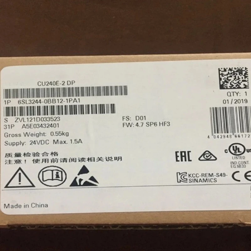 Brand New Original 6SL3244-0BB12-1PA1 6SL3 244-0BB12-1PA1 Fast Delivery