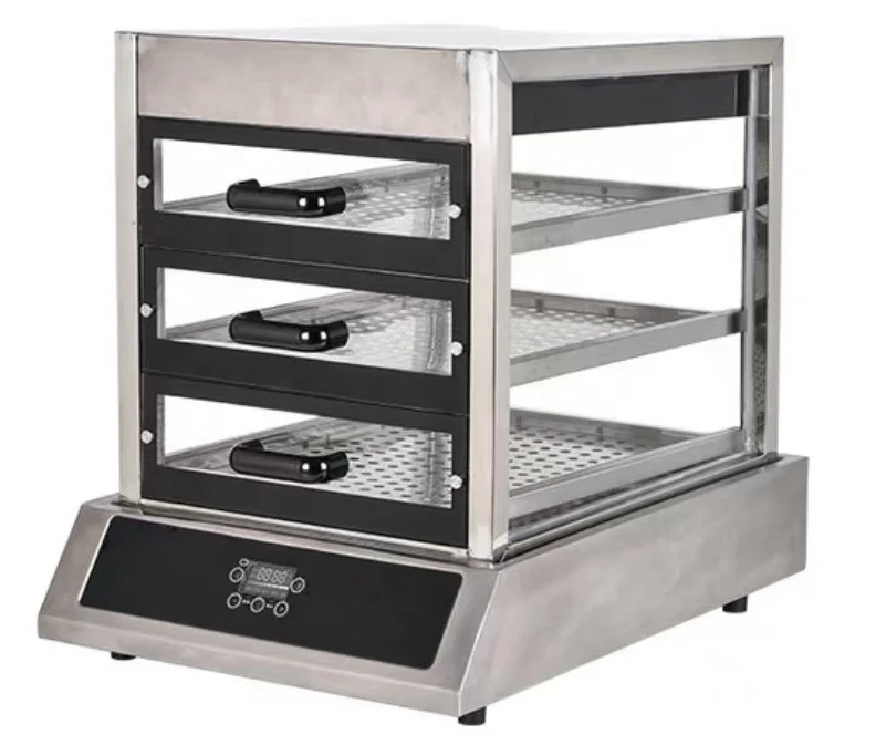 

Imichef 3/5 Layers Visible Electric Stainless Steel Commercial Bun and Dimsum Steamer of Electric Food Steamer