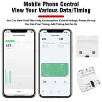 Compteur de puissance intelligent WiFi Tuya EARU, moniteur de kWh, protection contre les surtensions et les sous-tensions, protection contre les fuites à la terre, interrupteur à relais temporisé. 3