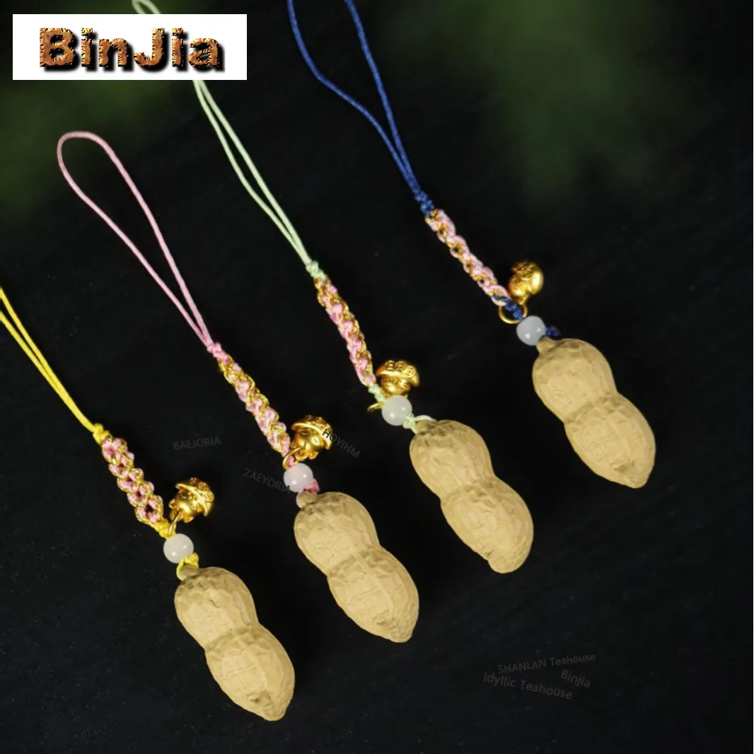 Yixing Zisha Peanut Tea Pet Luxury Tea Games Tea Figurine Play Toys Tea Statue Ornaments Can Be Raised Teaware Craftsmanship