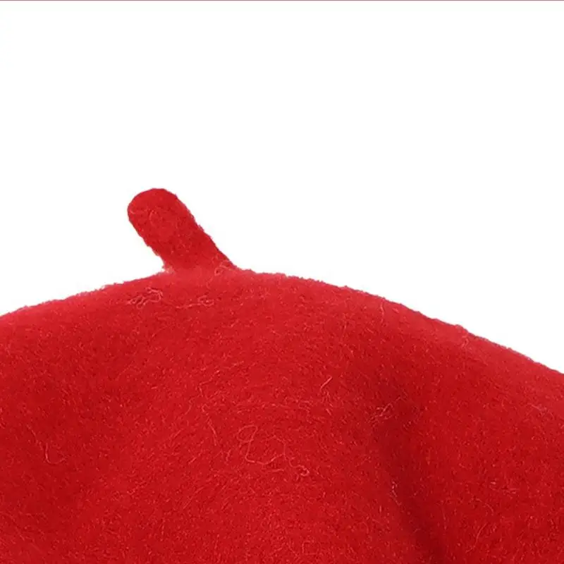 Christmas Hat Women Winter French Beret Hat Fashion Decorative Wool Artist Painter Hats for Kids Adults Wool Beanie Hats