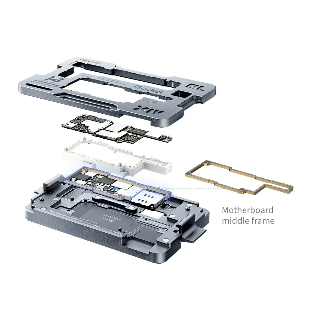 Imagem -02 - Qianli Isocket Motherboard Tester Fixture Logic Board Função Chips ic Ferramenta de Teste Iphone 15 15plus 15pro 15pro Max