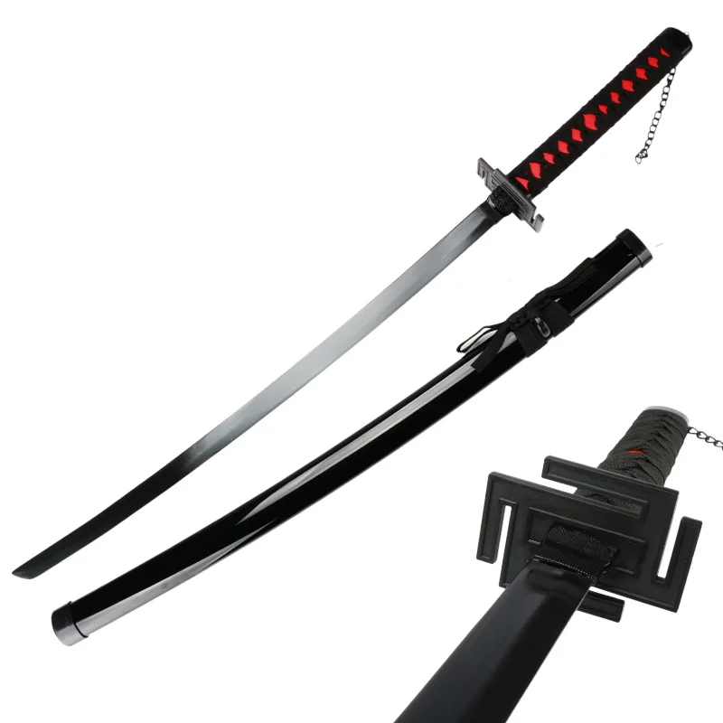 Personagem Anime Japonês Cosplay Armas, Kurosaki Itchigo Katana, Espada De Brinquedo De Madeira, Adereços De Halloween, 104cm