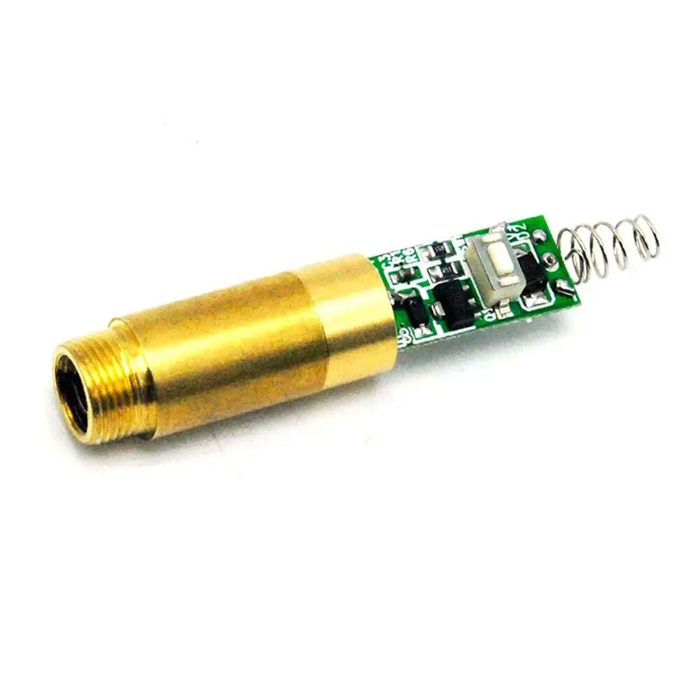 532nm 10mw Green Dot Laser Diode Module LED Lights W Spring 3V