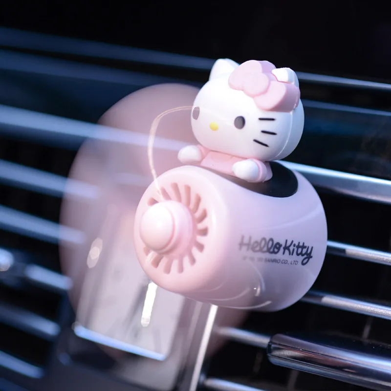 

Sanrio Car Aromatherapy Hello Kittys Accessories Cute Anime Kawaii Air Vent Aromatherapy Car Decoration Supplies Toys Girls Gift