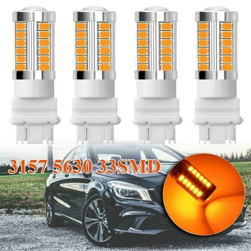 1/2PCS 33SMD Backup Reverse Tail Turn LED Light Bulb Camper Corner Brake Backup Reserve Light