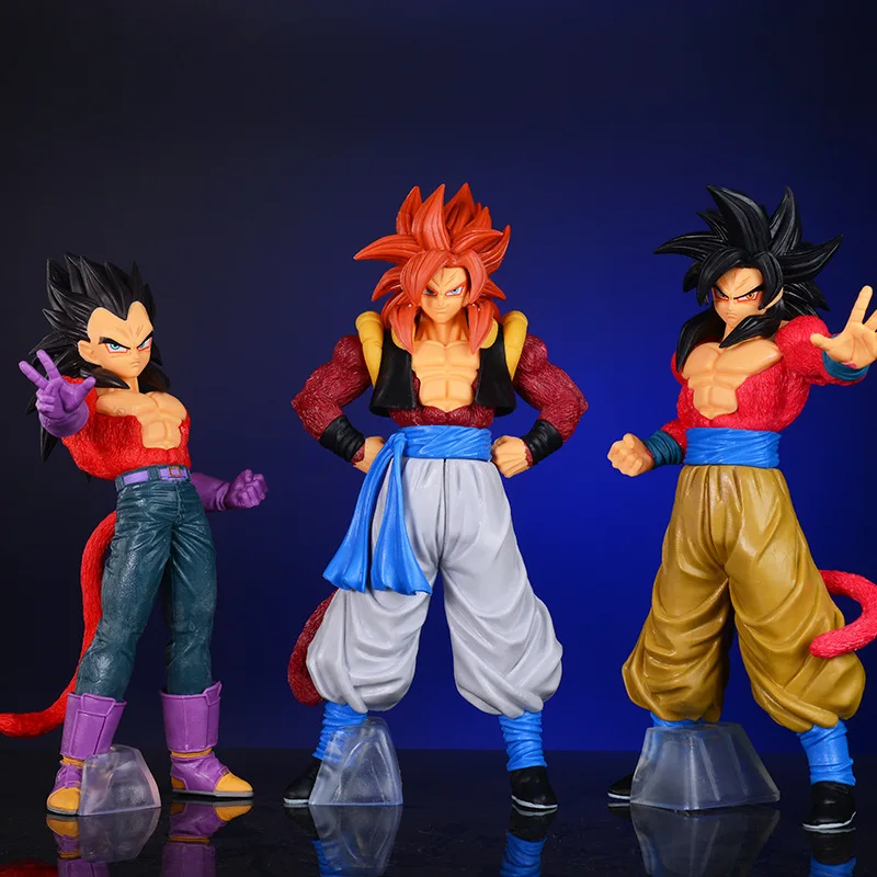 25cm Anime Dragon Ball Gogeta Ssj4 Figure Super Saiyan 4 Son Goku Vegeta Figurine PVC Action Figures Model Toy for Children Gift