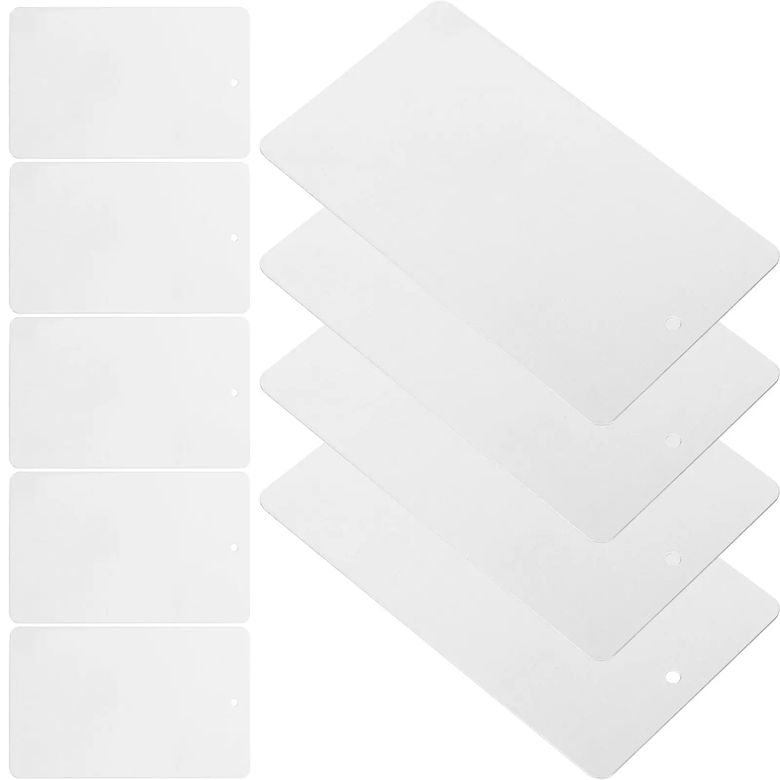 

50 Pcs Aluminum Garden Tags Plant Label Plants Marker Single Hole Silver Nursery Labels
