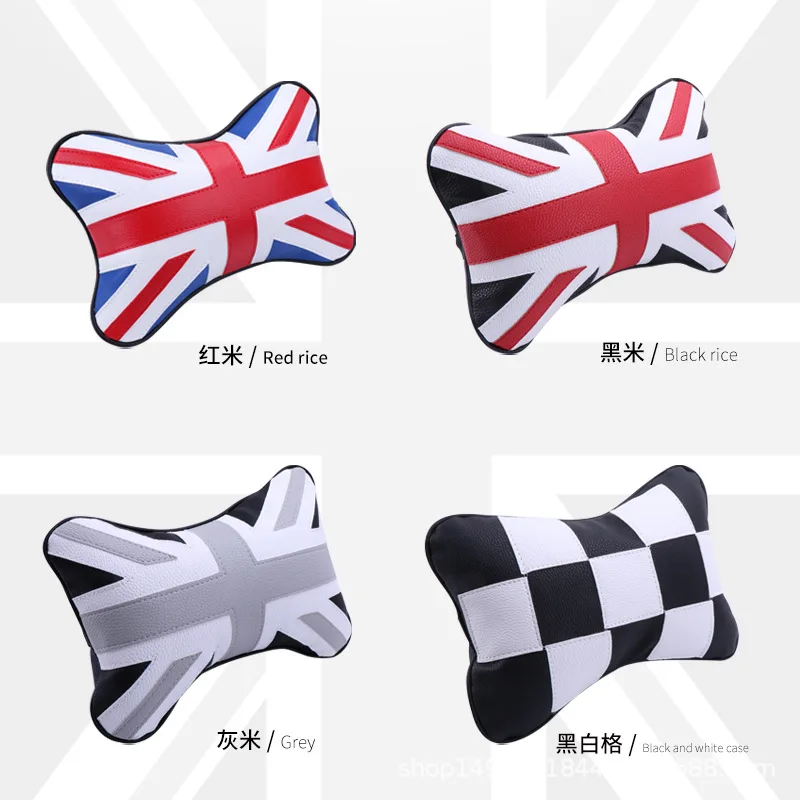 Car Neck Pillow Car Seats Headrest Cushion Support Seat Accessories Safety Pillow Universal For Mini Cooper F56 R56 U25 F55 F60