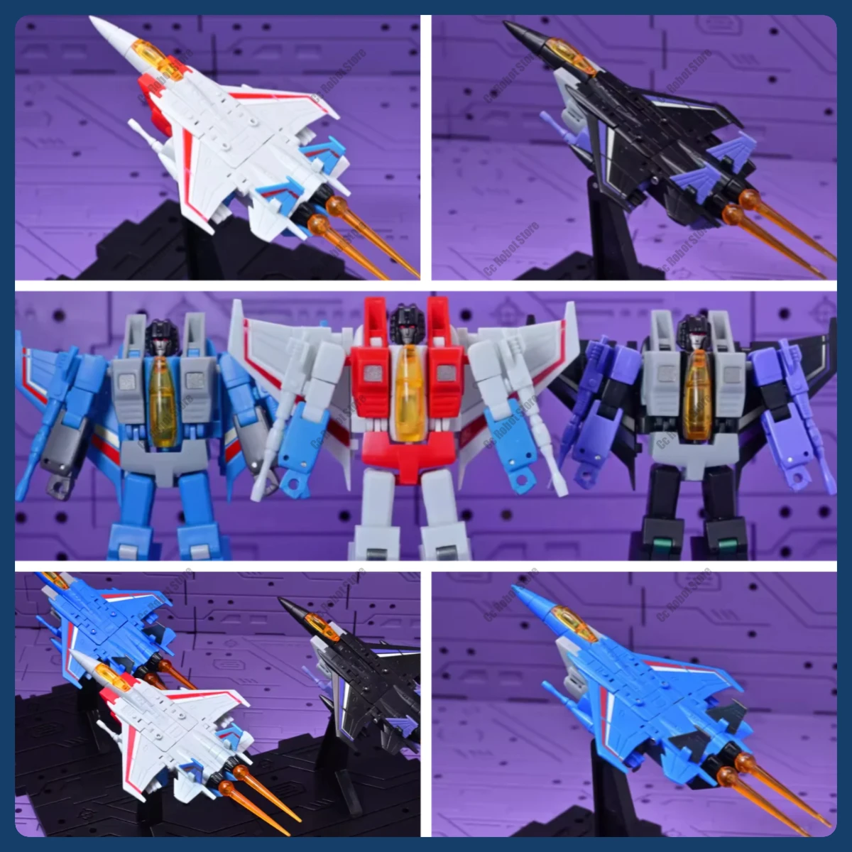 [En Stock] juguete más vendido Mini equipo de caza de 12-14 estrellas Hongchen Star/Thunder/Thunder/Cloud colección de regalos a pequeña escala recuerdo