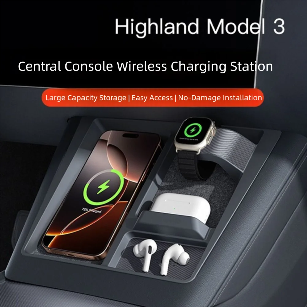 

Protective Design Wireless Charging Protective Frame Wireless Charging Multi-Device Support Non-Slip Limiter Non-Slip Surface