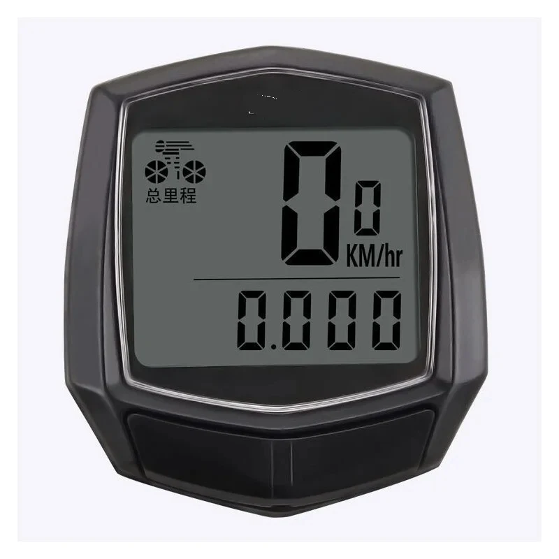 Image of 1-5 Stück Wasserdichter Kabelgebundener Digitaler Fahrrad-Tachometer Kilometerzähler Fahrrad-Geschwindigkeitsmesser Codetabelle Fahrradzubehör