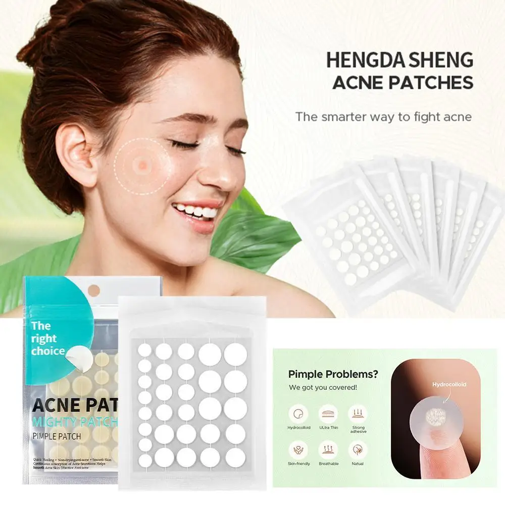 30pcs Tea Tree Oil Hydrocolloid Acne Patch Invisible Closed Acne Patch Salicylic Acid Invisible Acne Face Acne Skin Patch