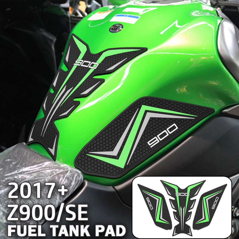 

For Kawasaki Z900 2025 Z900SE 2024 Z900 SE 2017-2025 Motorcycle Tank Pad Protector Sticker Decal Gas Knee Tank Traction Pad Side