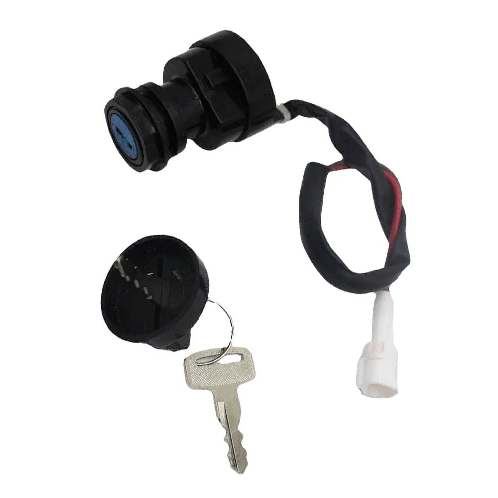 For ATV Engine Starting Ignition Switch Replacement Ignition Key As Shown Wear-resistant Metal Quick Installation