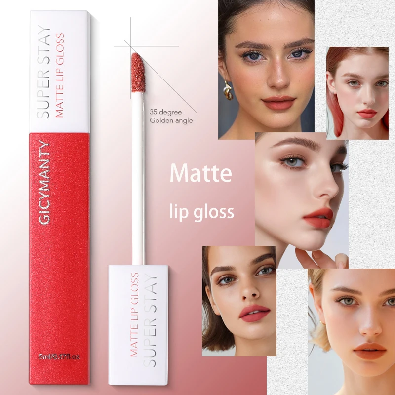 

【GICYMANTY】 Matte Velvet Lip Gloss Moisturizing And Moisturizing Matte Lip Gloss Waterproof And Long-lasting Liquid Lipstick