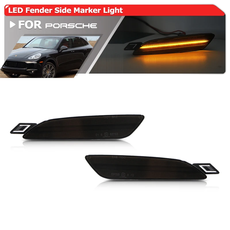 

Светодиодные Габаритные огни в европейском стиле для Porsche Cayenne 958 2015-2018 OEM 7P5.945.127 & 7P5.945.128