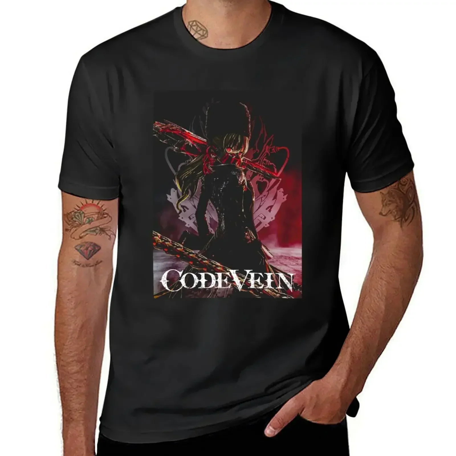 Code Vein Blood Girl T-Shirt Boys Whites Plain Mens Graphic T-Shirts Hip Hop