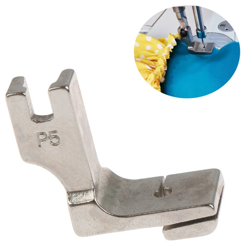 1pc P5 Industrial Sewing Presser Foot Wrinkled Pleated Shirring Pleating Foot