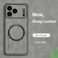 Luxury Leather Shockproof Phone Case For iPhone 17 Pro Max 17Air 16E 15 14 Plus 13 12 PU+TPU Magnetic Sheepskin Soft Back Cover