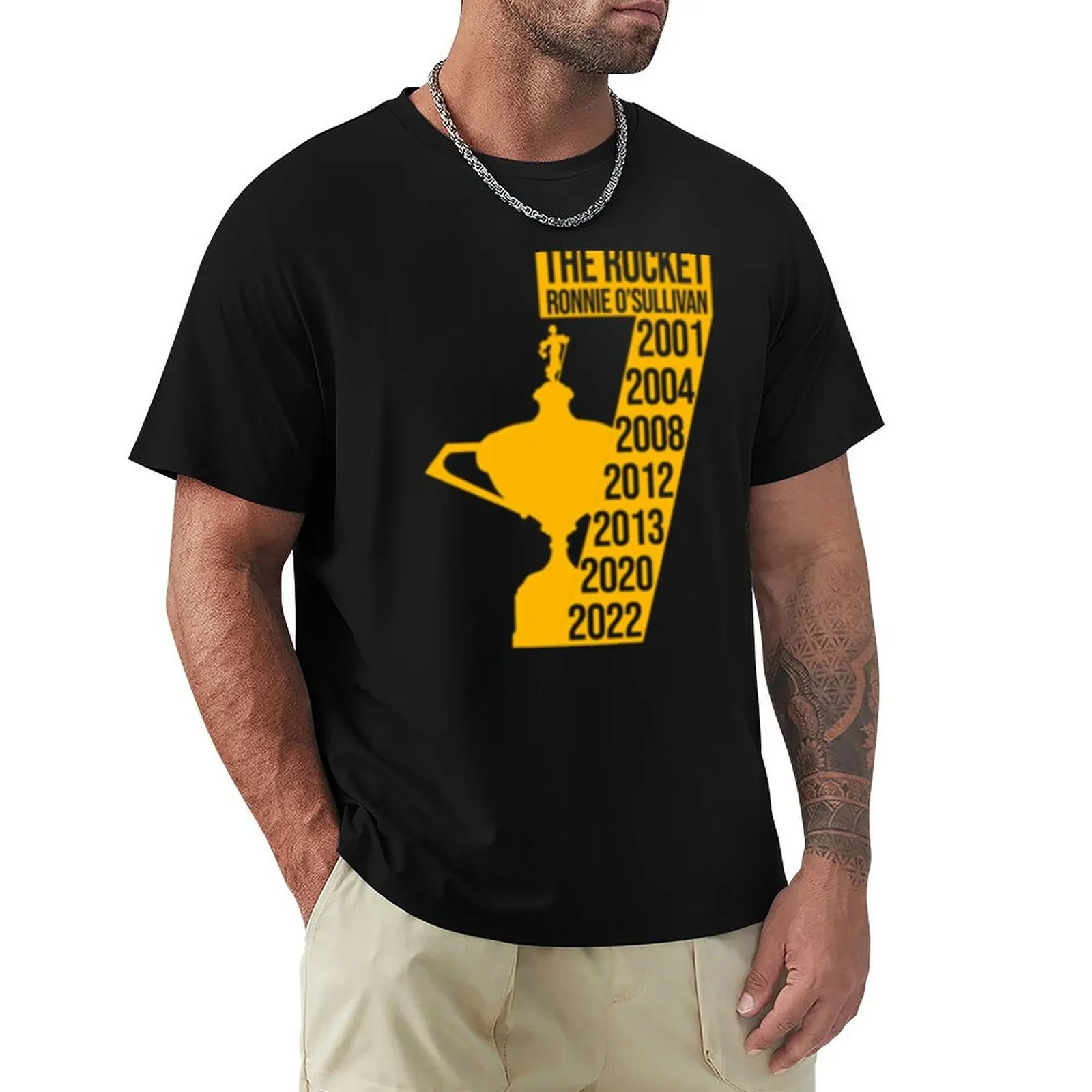 Ronnie O_Sullivan T-Shirt t shirt men 100% cotton luxury brand T-Shirt