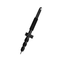 New MODEL 53cm to 150CM TELESCOPIC PORTABLE GNSS GPS SURVEYING CENTERING POLE WITH CLAMP WITH COMPASS LEVEL BUBBLE