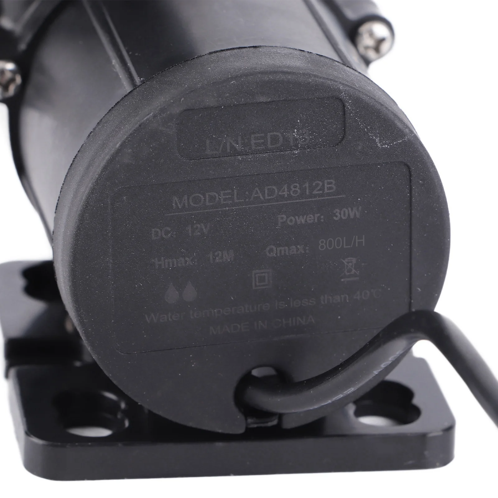 مضخة معززة محرك بدون فرشاة منخفض الضوضاء DC12V 30 واط 800L/H 12 متر رفع تفريغ لمضخة توزيع السخان مضخة الأسماك #2
