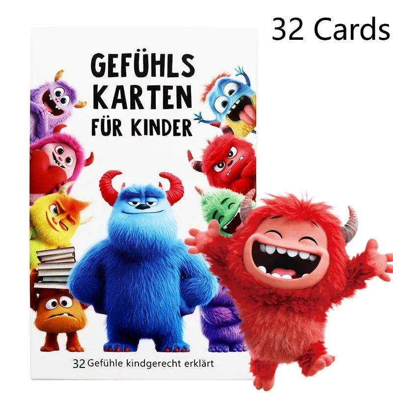 Emotion Monsters German Cards with Explanatory Texts, Intended for Teaching Use in Environments Such As Kindergartens, Home