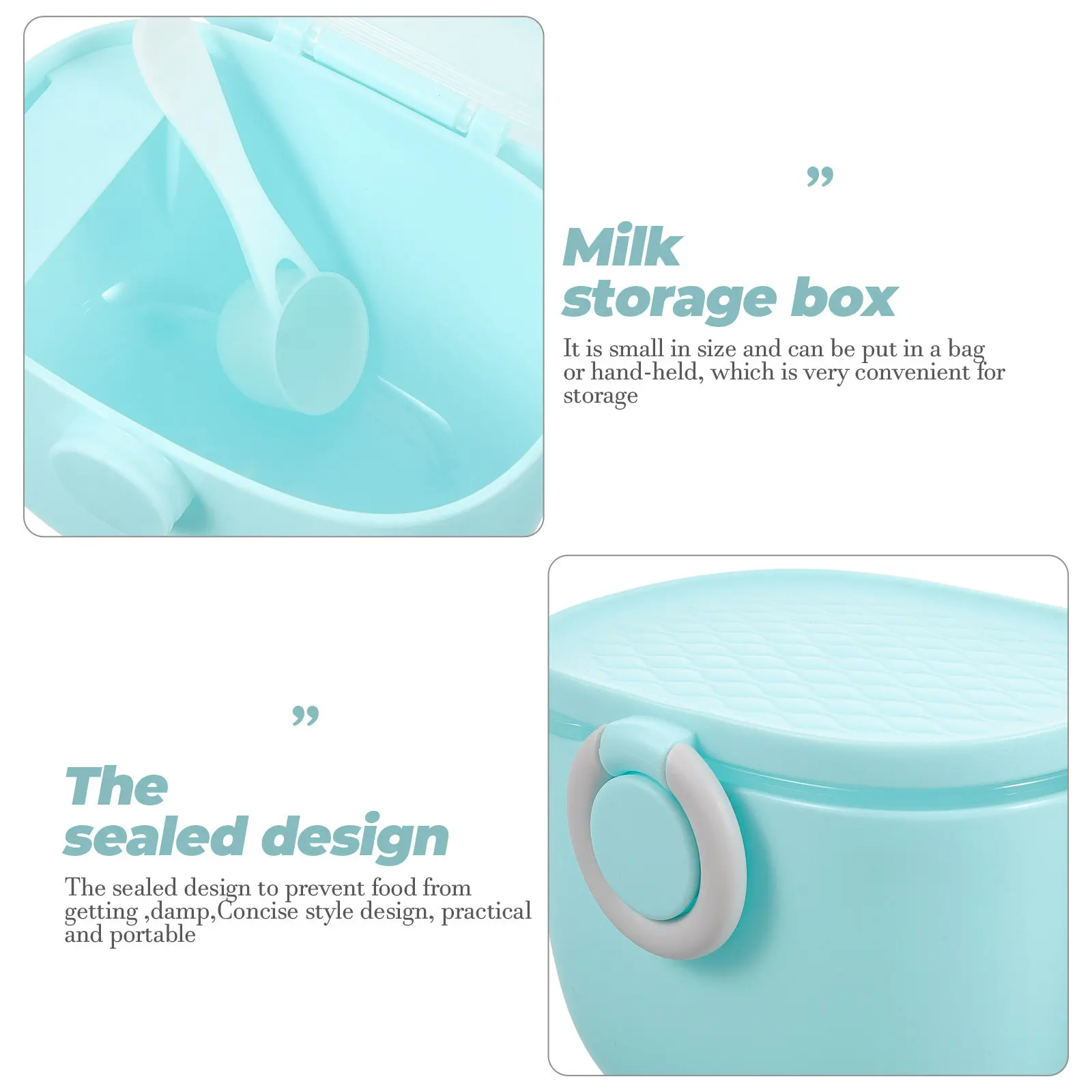 Portable Airtight Milk Powder Storage Box – Large Capacity, Moisture-Proof Baby Food & Snack Container for Travel