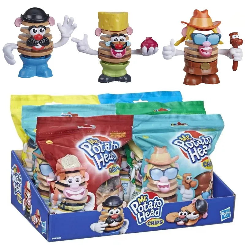 هاسبرو Mr.Potato رئيس رقائق العصرية صندوق أعمى اللعب أنيمي الشكل الجمعية المنقولة المشتركة دمية نموذج اللعب جمع الحلي #1