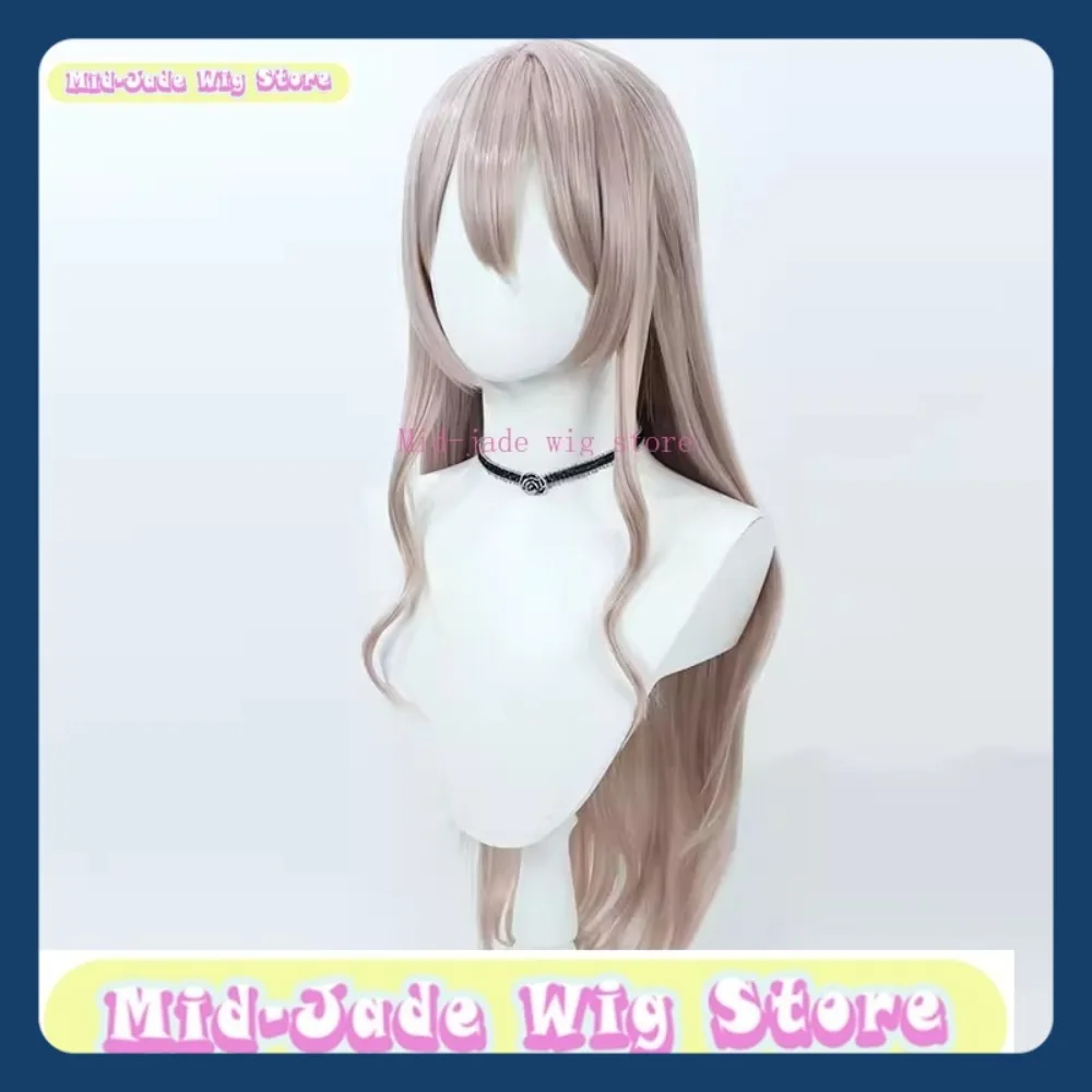 Tienda de pelucas de jade medio NIKKE, peluca de Cosplay escarlata, juego de Anime, juego de rol, actuación de fiesta de Halloween, pelo sintético