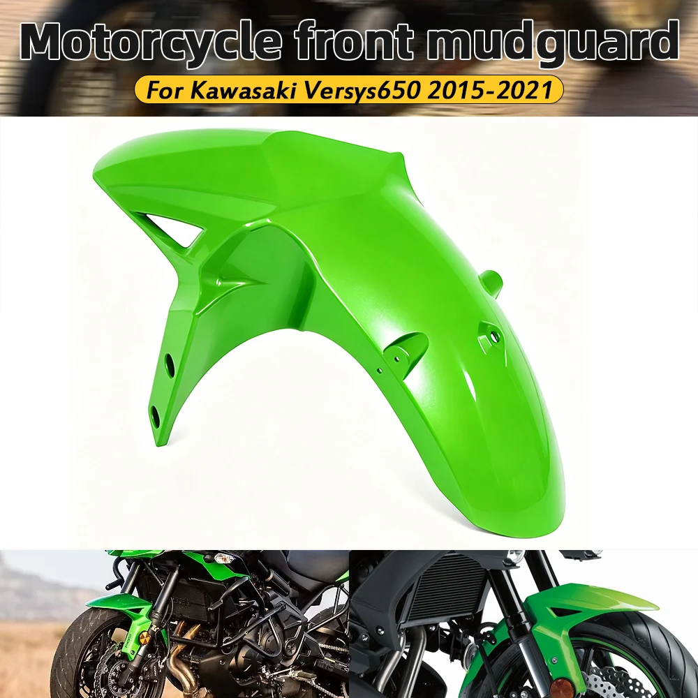 Green For Versys 650 Front Tire Hugger Fender Mudguard Fit on Kawasaki Versys650 2015-2021 Motorcycle Wheel Splash Guard