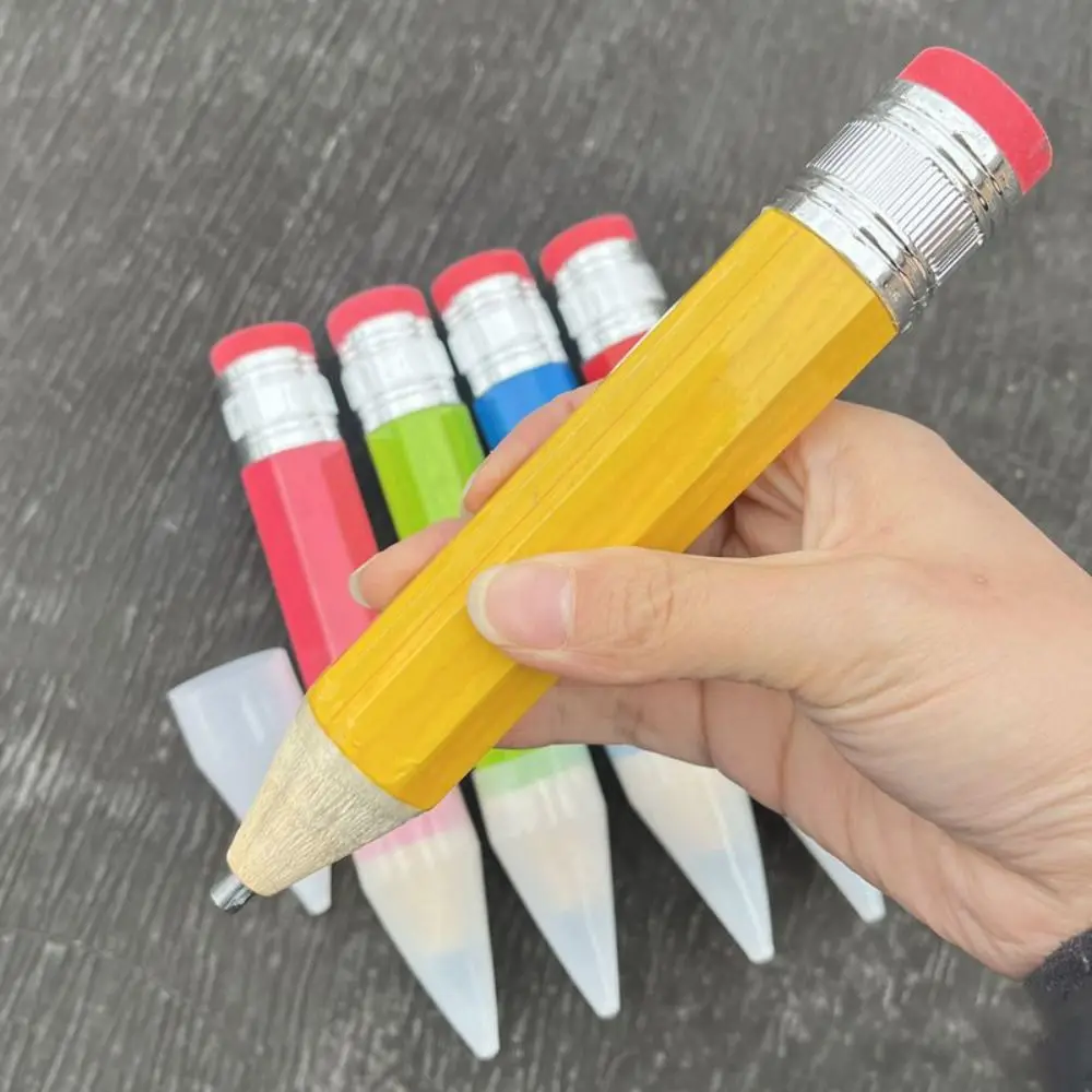 Fashion Creative Wooden Giant Pencil With Eraser Novelty Toy Large Wood Pencil 18/35CM Performance Prop Stationery Pencil