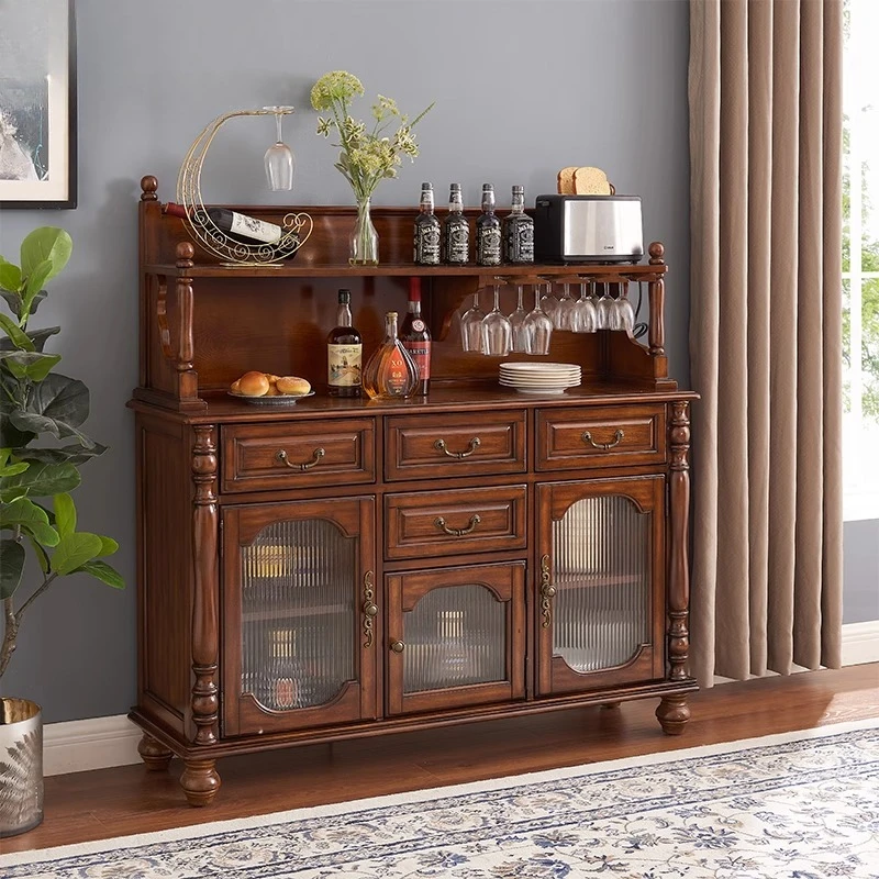 

Американская обеденная сторона из цельного дерева у стены. Маленький шкафчик. Шкафчик для гостиной. Винный шкаф. Кухонный шкаф. Чай.