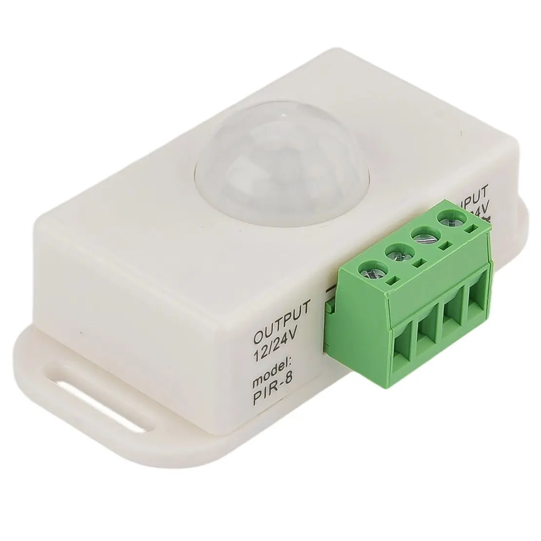 NEW Cupboard Closet Mini PIR Motion Detector Infrared Body Sensing Sensor Switch White & Green for LED Light Lamp
