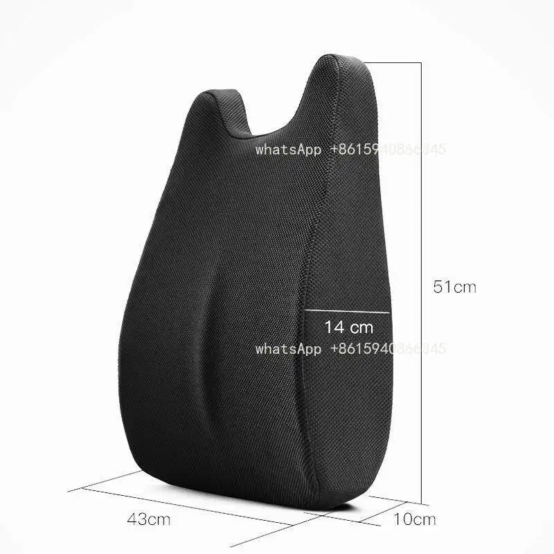Ergonomic Memory Foam Lumbar Cushion Office Waist Support Back Pillow