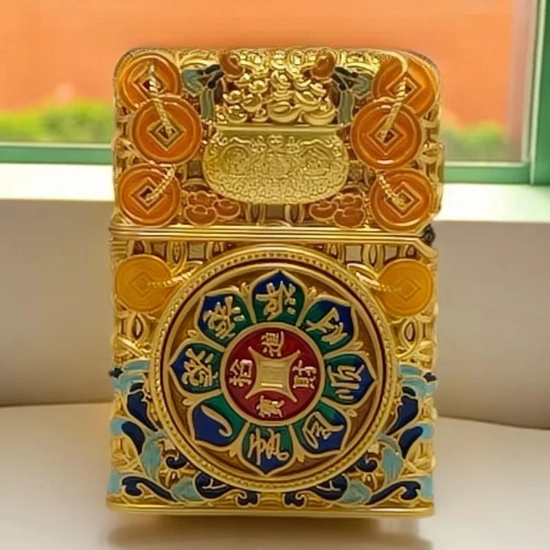 

Масляная зажигалка Zorro счеты в стиле ретро, проигрыватель, интегрированный ветрозащитный ельер, благоприятный и замечательный лев, оптовая продажа