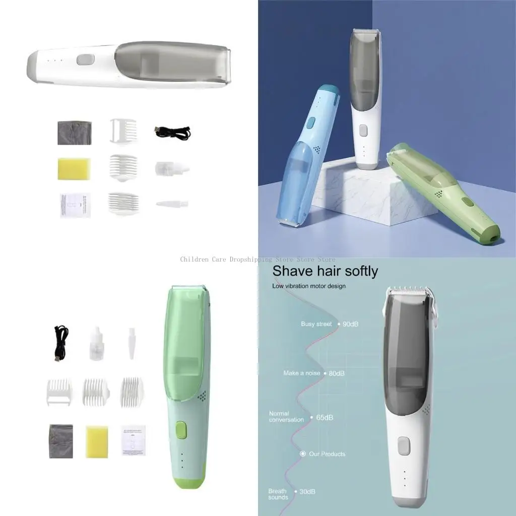 

Baby Electric Hair Clip Tool Watertight Designs Children Hair Trimmer Quiet Motor for Safe & Easy Haircutting at Home