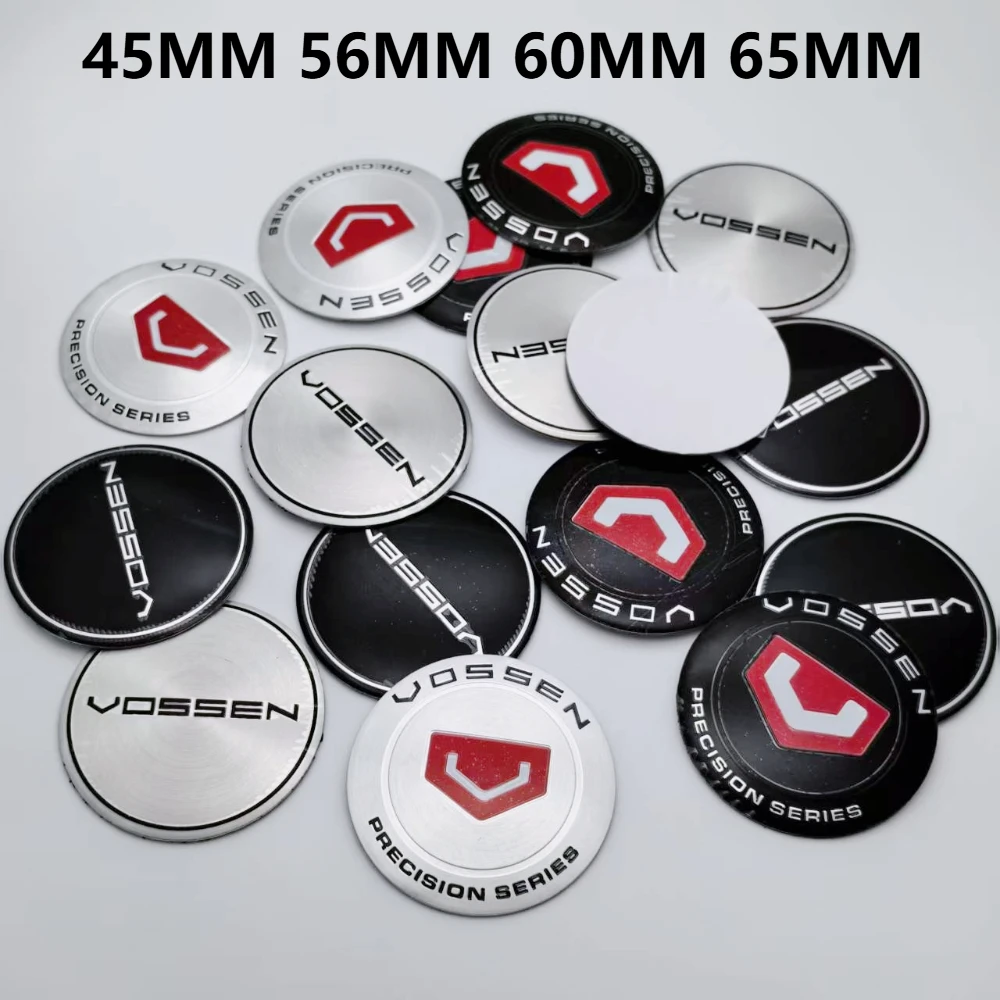 

4 шт., 45 мм, 56 мм, 60 мм, 65 мм, эмблема с логотипом VOSSEN, автомобильные наклейки, аксессуары для автомобильных колес, центральные колпаки, колпаки, крышка, значок, замена