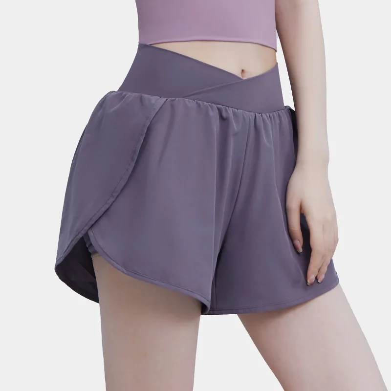 

Спортивные шорты, летние брюки для йоги с высокой талией, свободные быстросохнущие спортивные шорты, женские шорты, байкерские шорты, женские