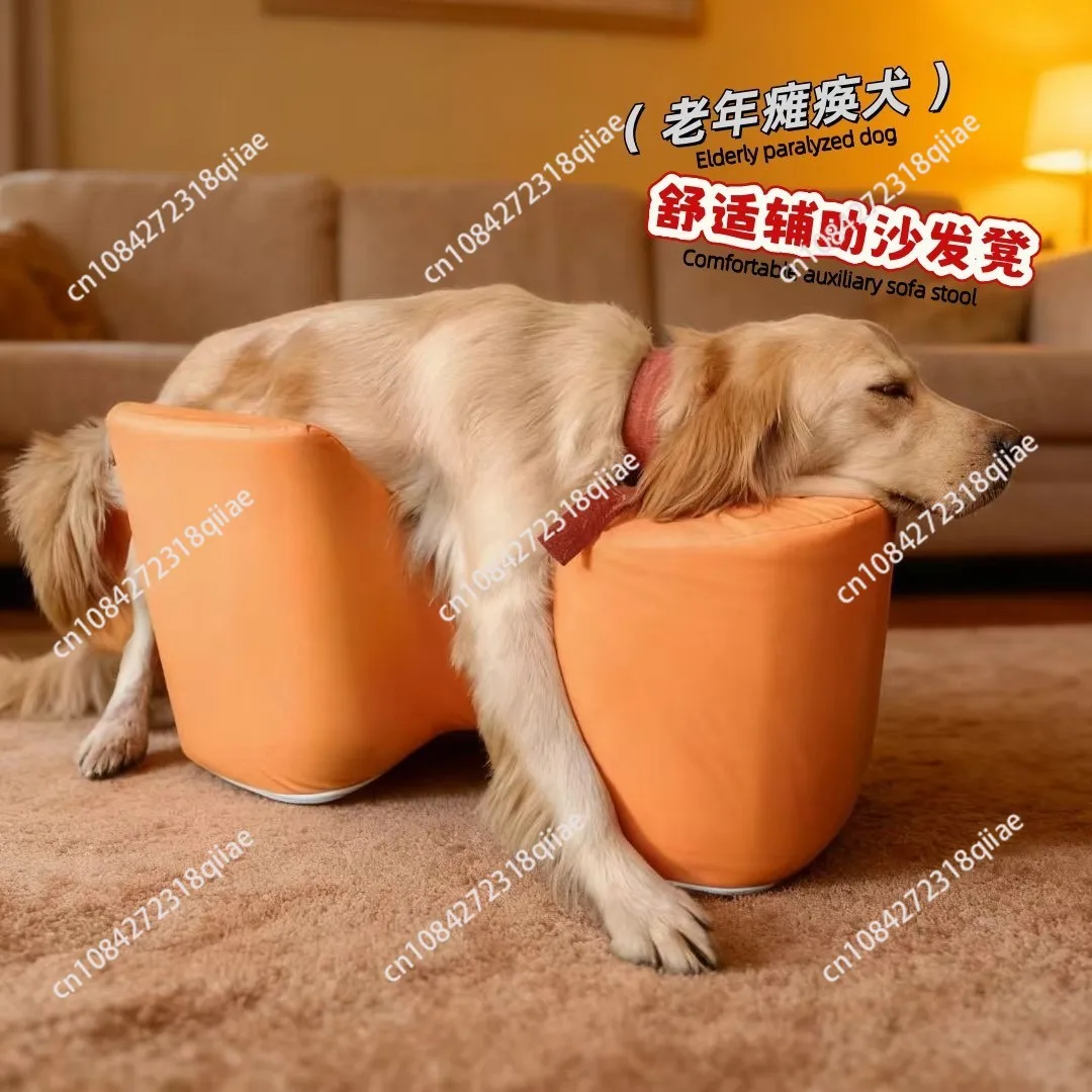 Senior dog standing aid - non-slip stool for joint care, post-surgery recovery, paralyzed dogs - helps get up, sofa cushion